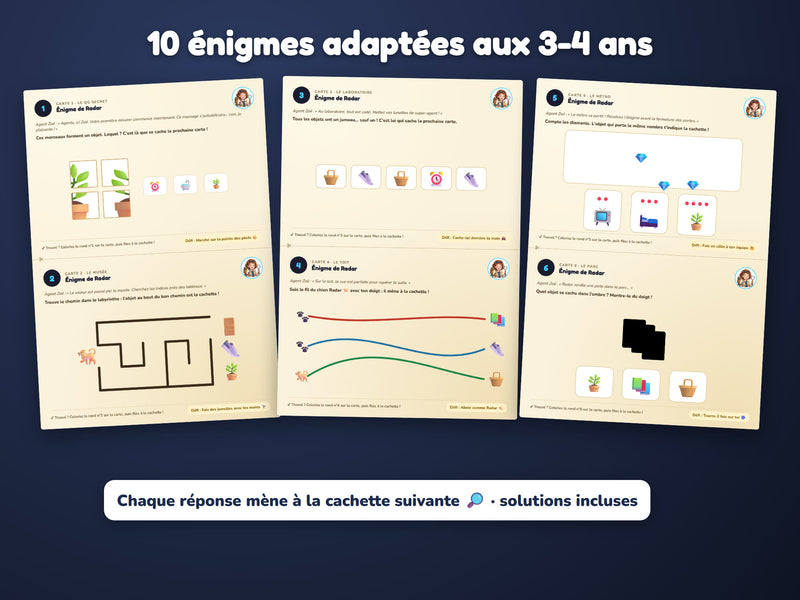 Énigmes du niveau 3-4 ans