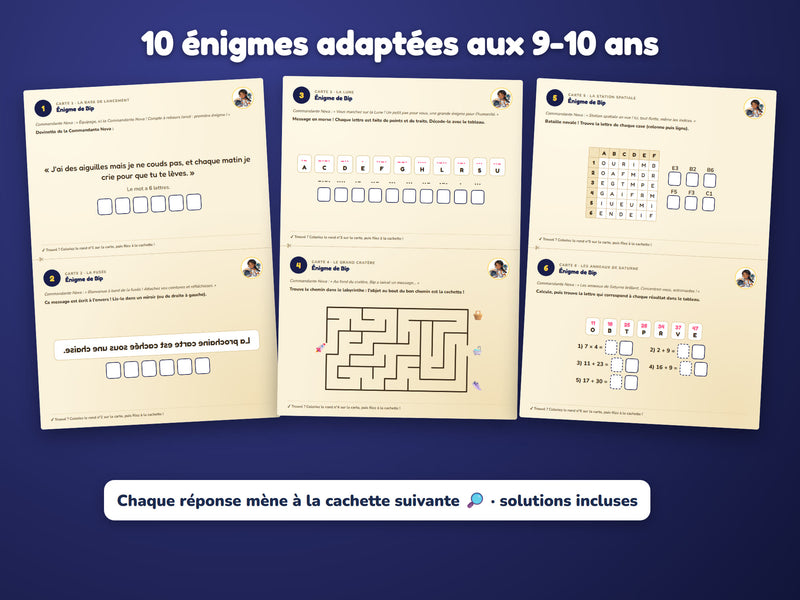 Énigmes du niveau 9-10 ans