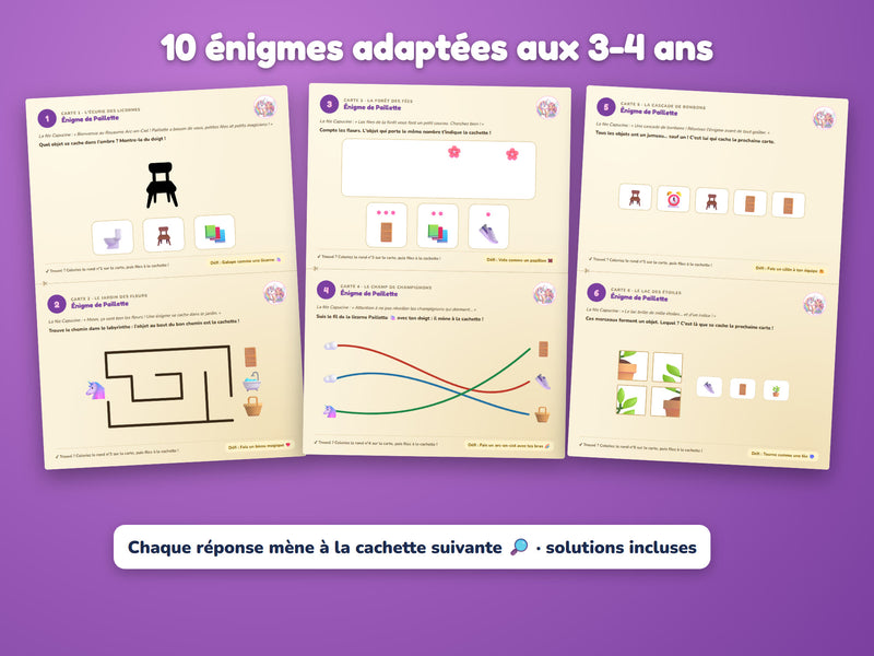 Énigmes du niveau 3-4 ans