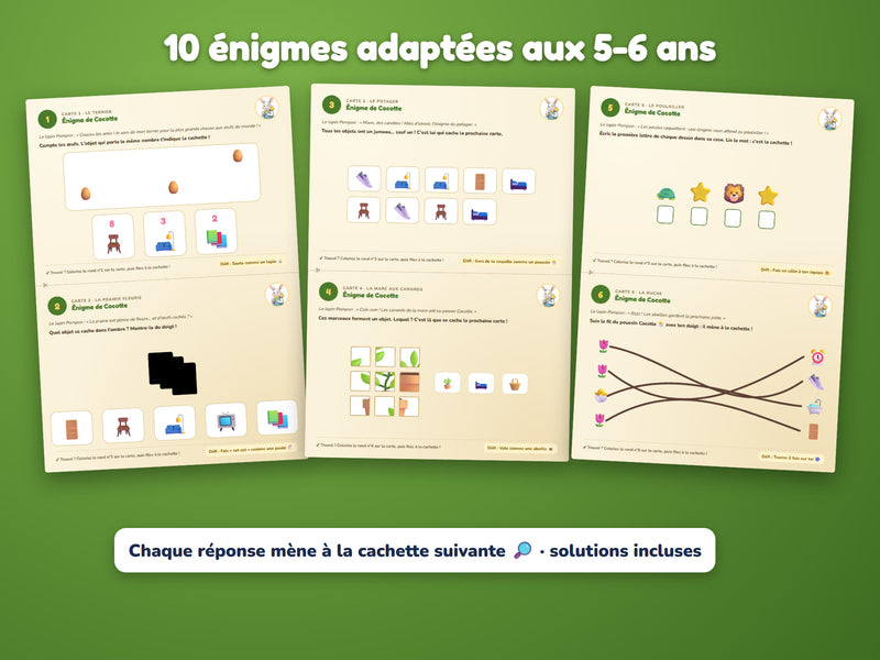 Énigmes du niveau 5-6 ans