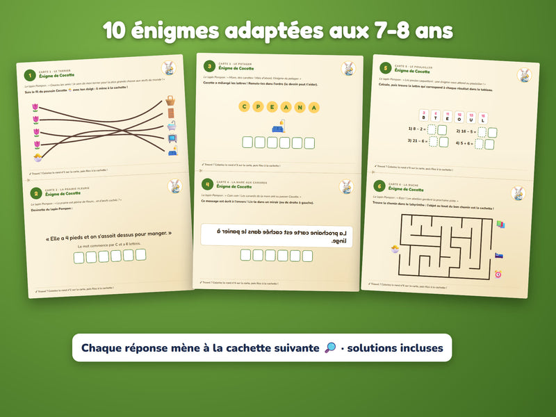 Énigmes du niveau 7-8 ans
