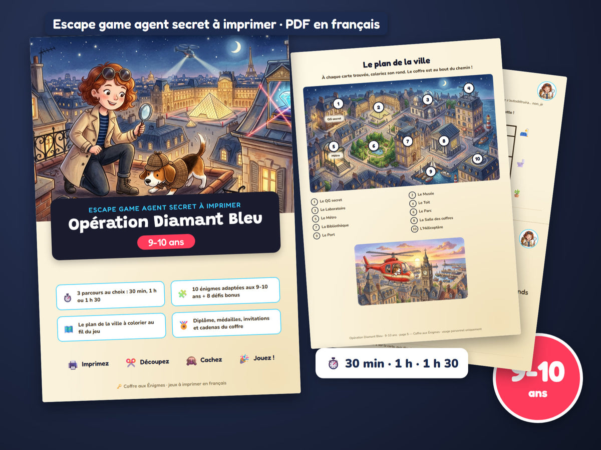 Opération Diamant Bleu — version 9-10 ans