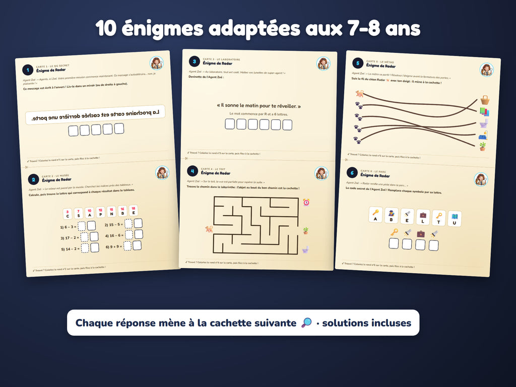 Opération Diamant Bleu — énigmes 7-8 ans