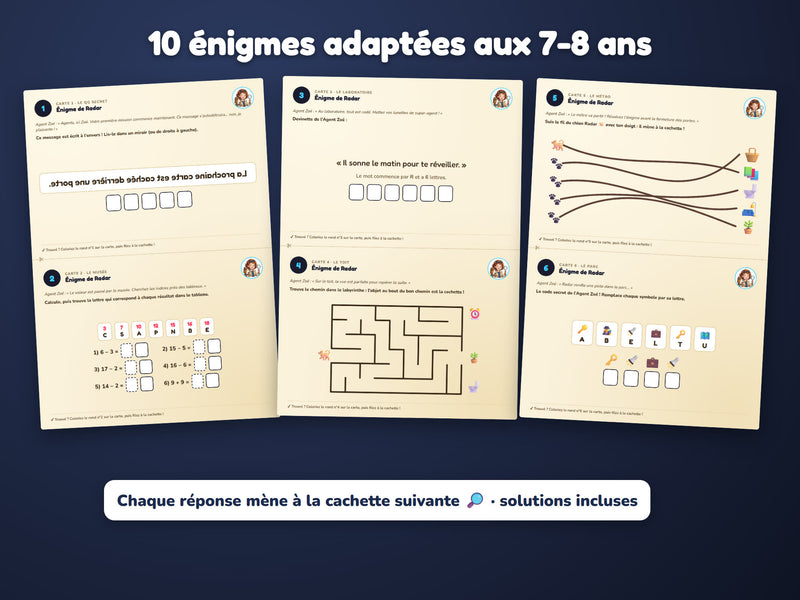 Énigmes du niveau 7-8 ans