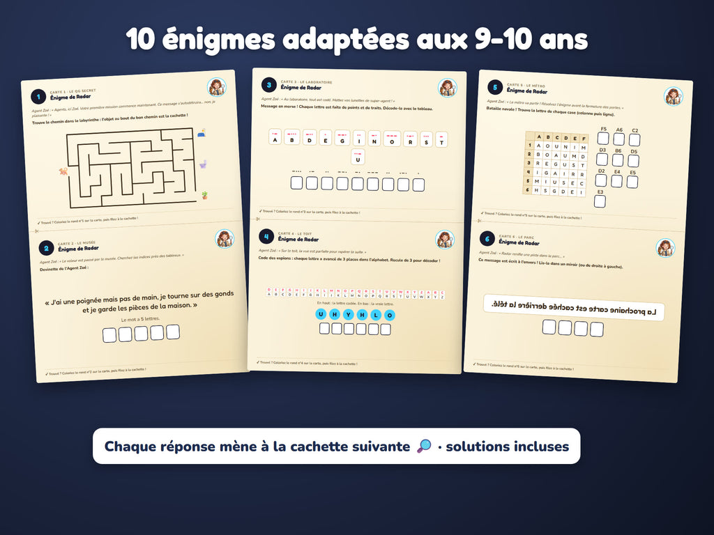 Opération Diamant Bleu — énigmes 9-10 ans