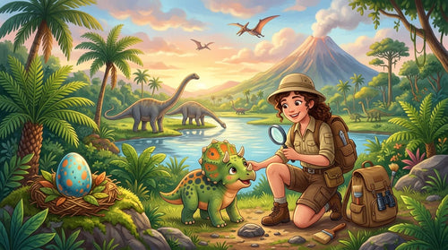 Illustration du jeu L'Œuf Perdu de la Vallée des Dinos