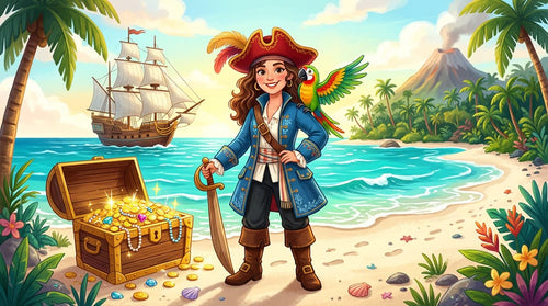 Illustration du jeu Le Trésor de l'Île aux Perroquets