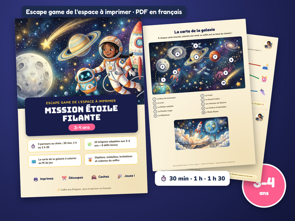 Mission Étoile Filante — version 3-4 ans