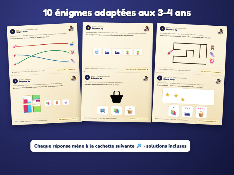 Énigmes du niveau 3-4 ans
