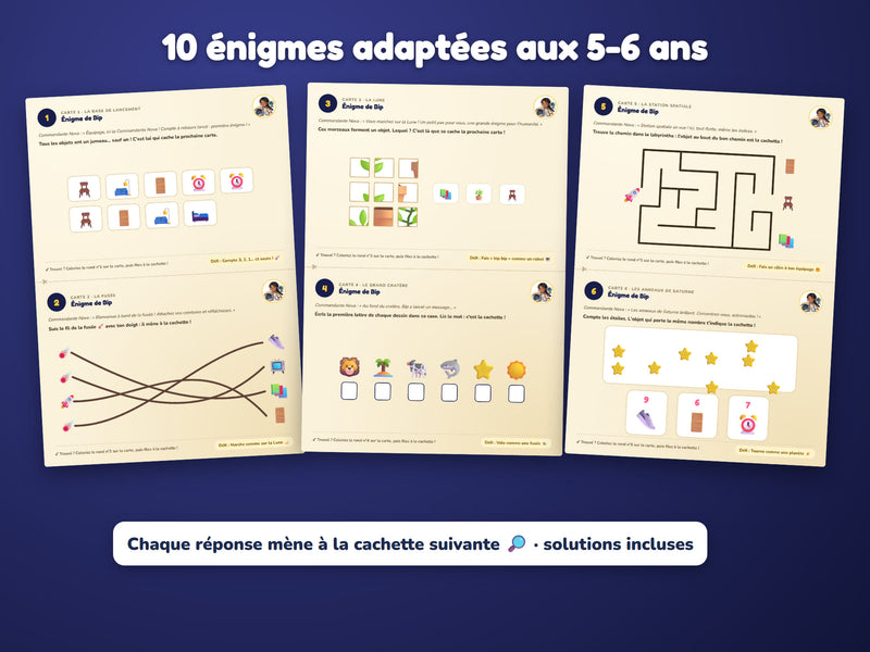 Énigmes du niveau 5-6 ans
