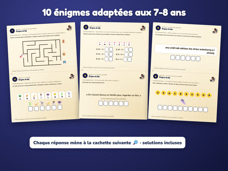 Énigmes du niveau 7-8 ans