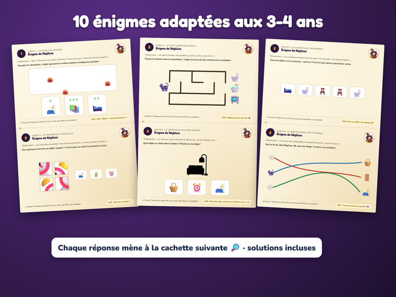 Énigmes du niveau 3-4 ans