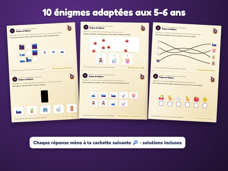 Énigmes du niveau 5-6 ans