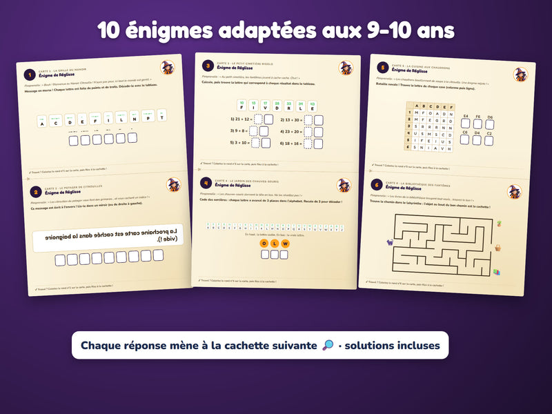 Énigmes du niveau 9-10 ans