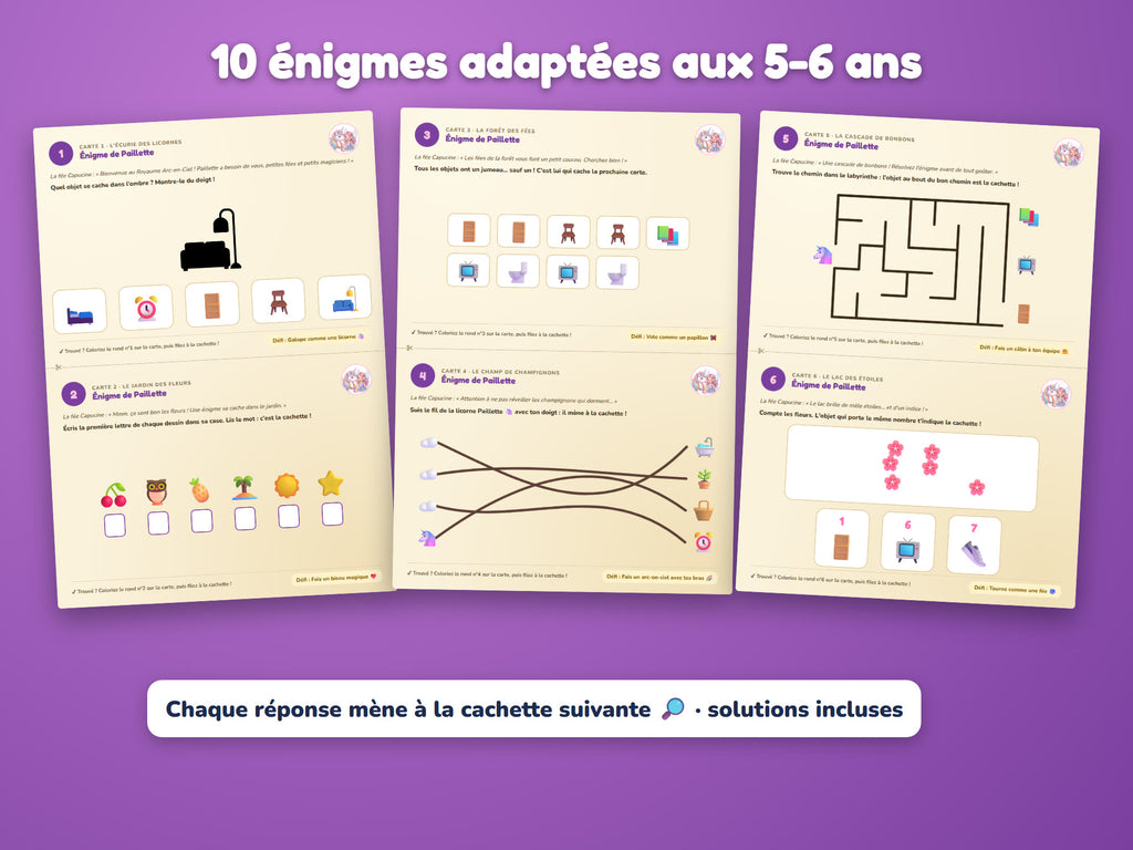 Le Royaume Arc-en-Ciel — énigmes 5-6 ans