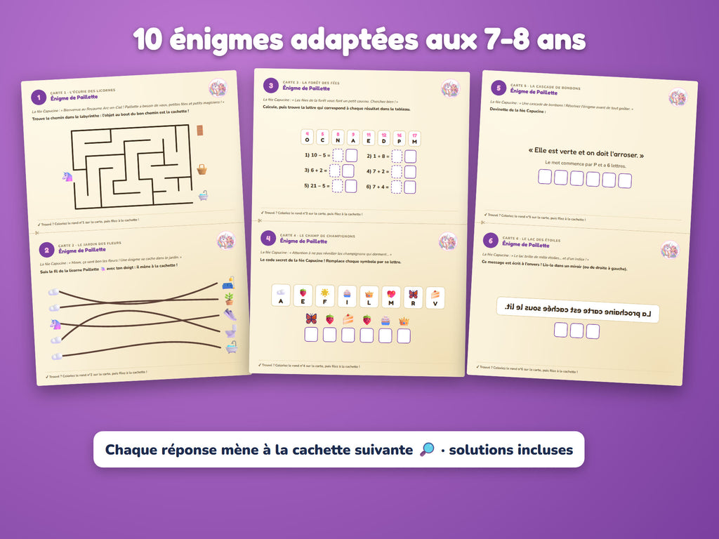 Le Royaume Arc-en-Ciel — énigmes 7-8 ans