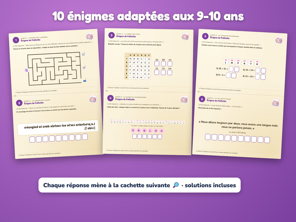 Le Royaume Arc-en-Ciel — énigmes 9-10 ans
