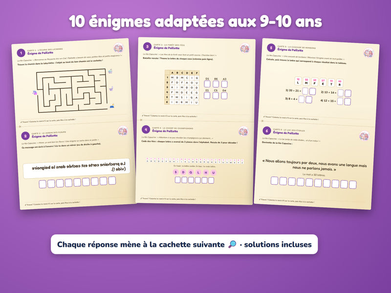 Énigmes du niveau 9-10 ans