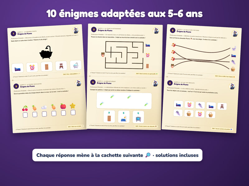 Énigmes du niveau 5-6 ans