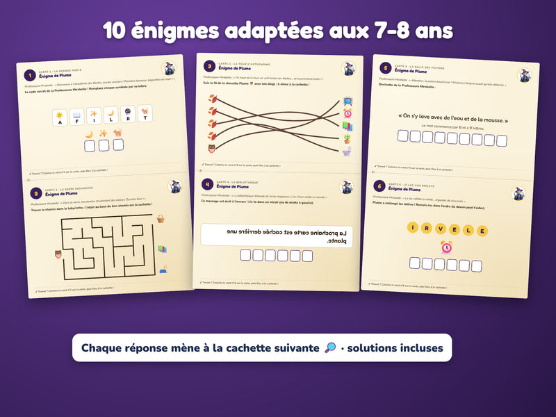 Énigmes du niveau 7-8 ans