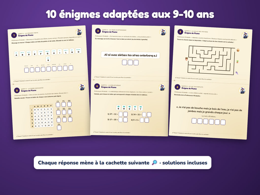 Le Grimoire de l'Académie des Étoiles — énigmes 9-10 ans