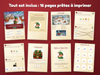 Le Grelot d'Or du Père Noël — tout ce qui est inclus : 16 pages prêtes à imprimer