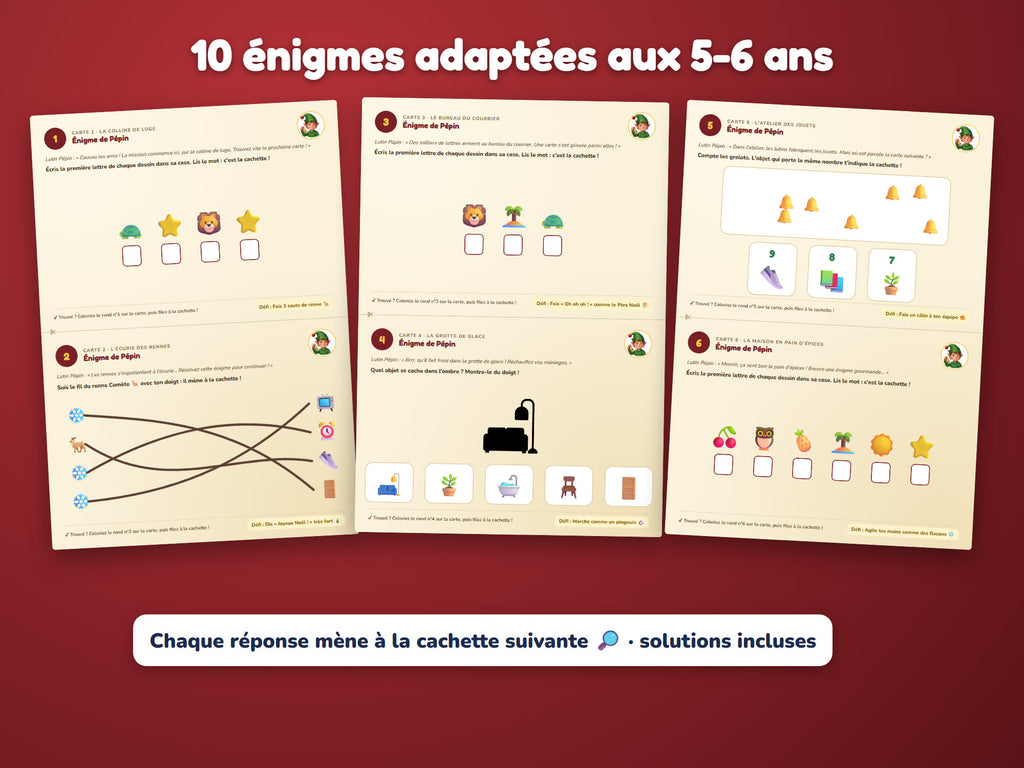 Le Grelot d'Or du Père Noël — énigmes 5-6 ans