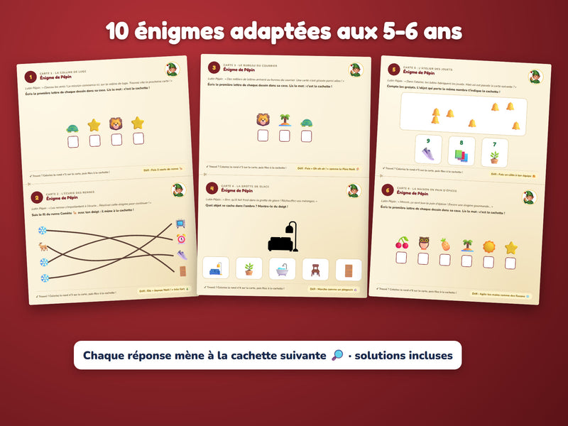 Énigmes du niveau 5-6 ans