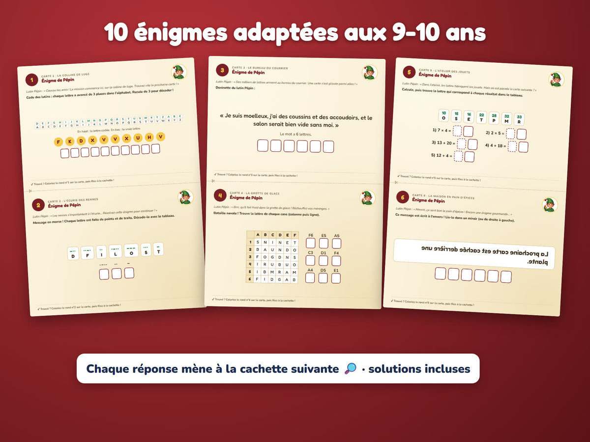 Le Grelot d'Or du Père Noël — énigmes 9-10 ans