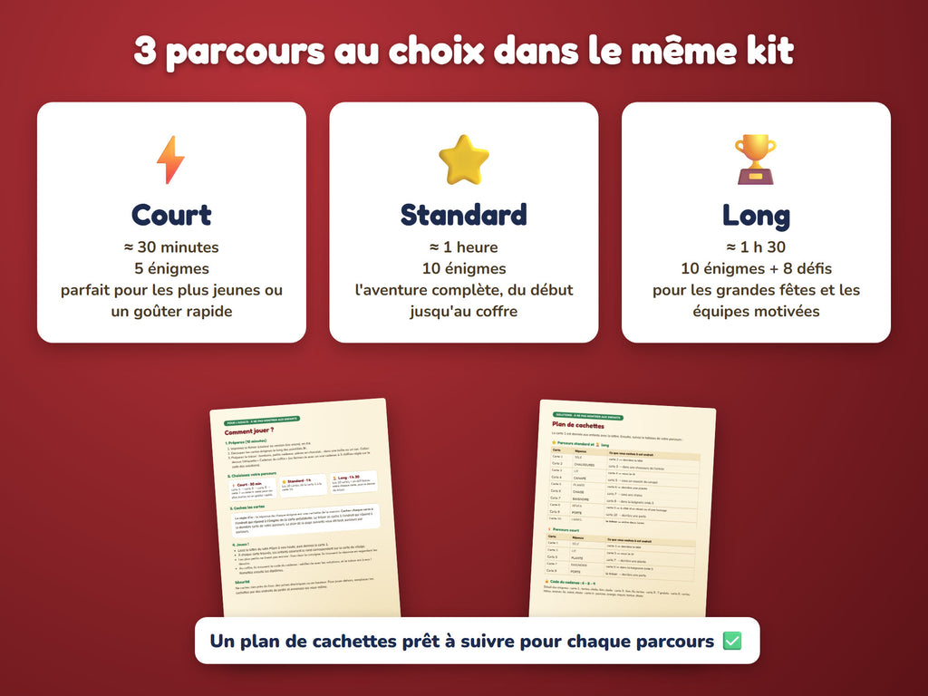 Le Grelot d'Or du Père Noël — 3 parcours au choix : court, standard, long