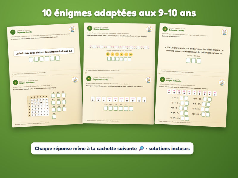 Énigmes du niveau 9-10 ans