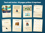 Le Trésor de l'Île aux Perroquets — tout ce qui est inclus : 16 pages prêtes à imprimer