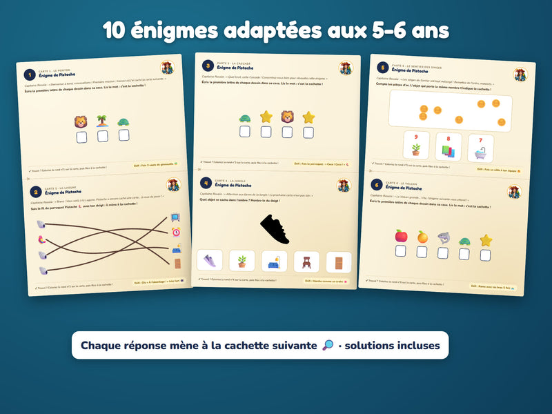 Énigmes du niveau 5-6 ans