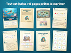 La Perle de l'Océan — tout ce qui est inclus : 16 pages prêtes à imprimer