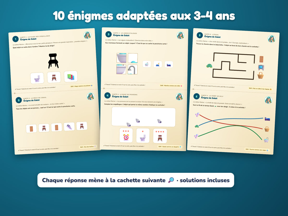 La Perle de l'Océan — énigmes 3-4 ans
