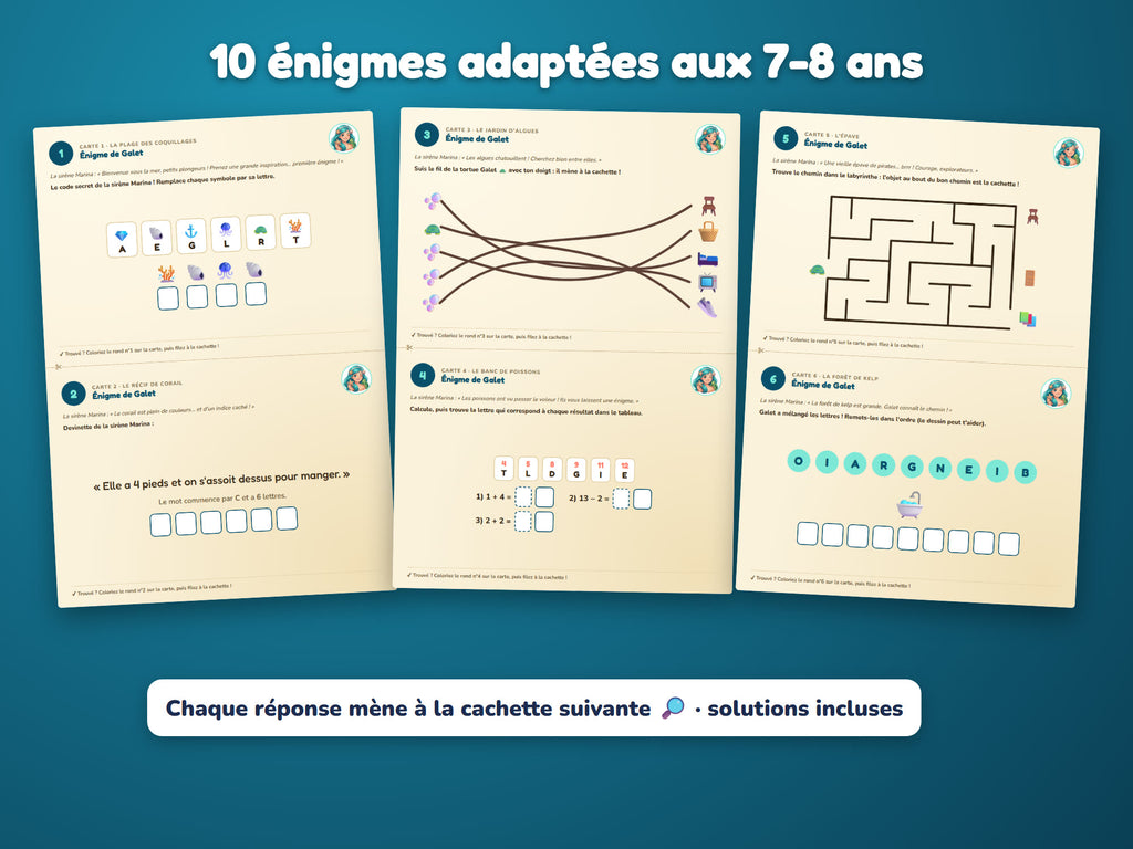 La Perle de l'Océan — énigmes 7-8 ans