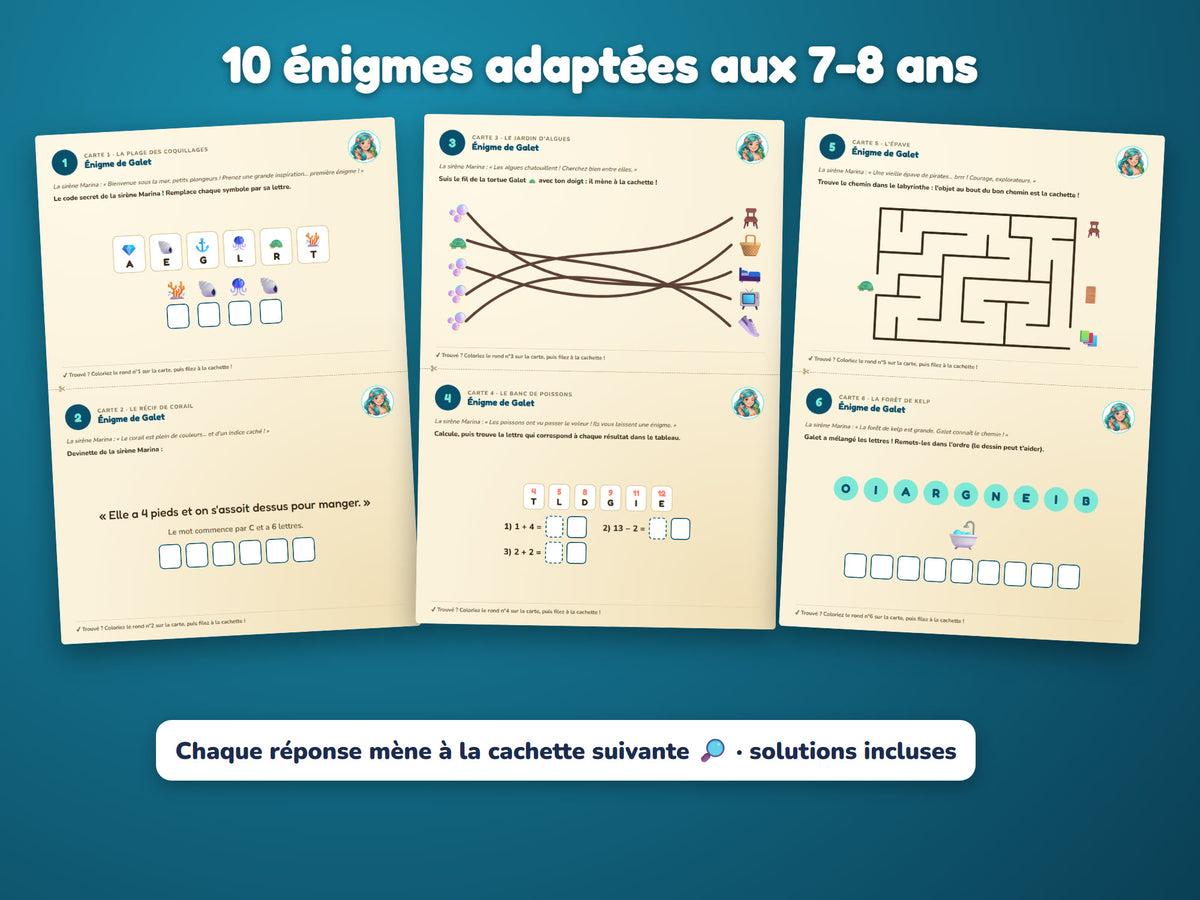 La Perle de l'Océan — énigmes 7-8 ans