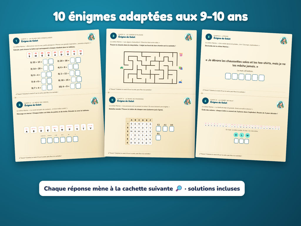La Perle de l'Océan — énigmes 9-10 ans